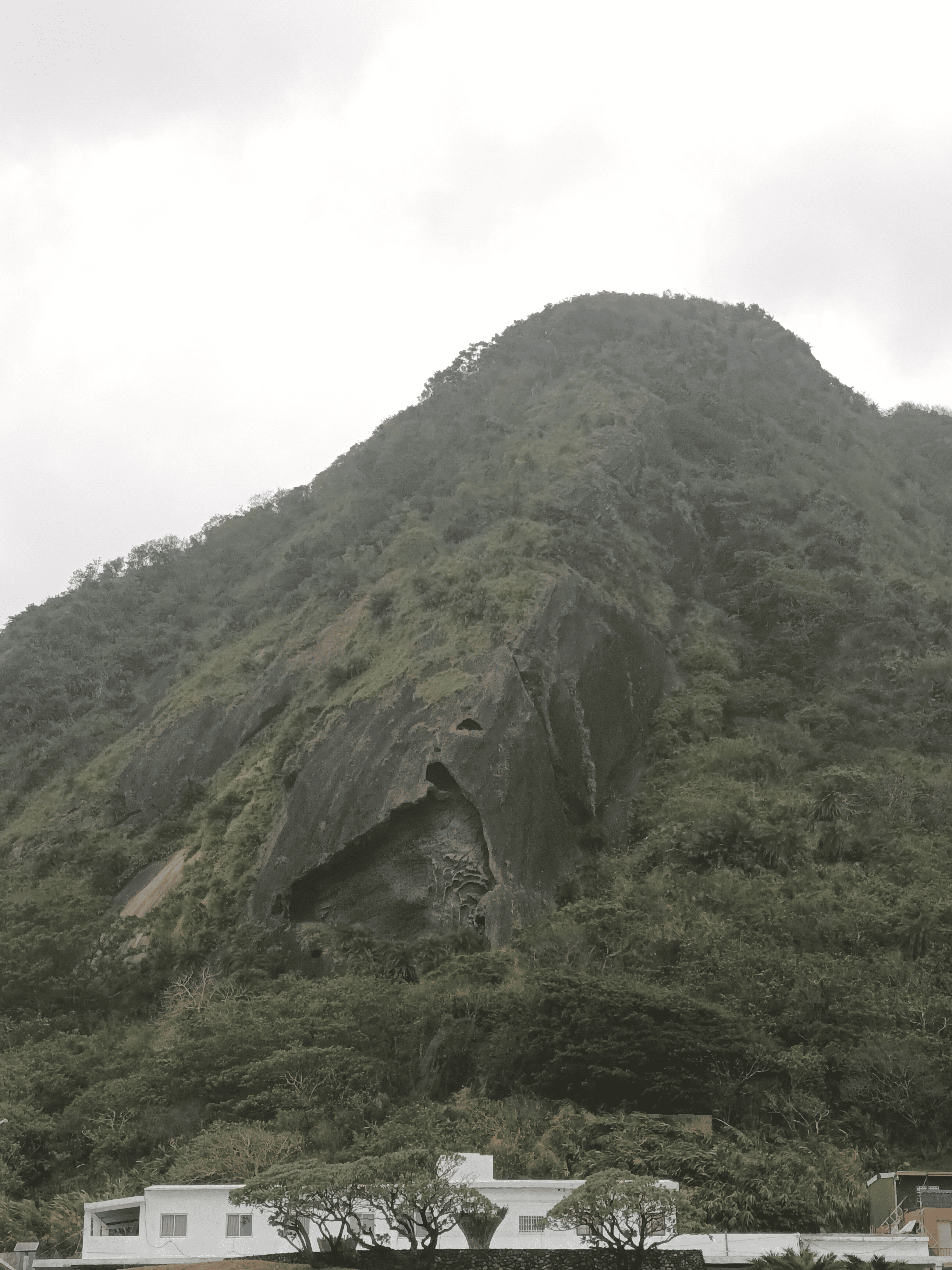 海岸山脈山上海蝕作用形成的，可知此處曾經靠海邊，受板塊擠壓抬升。